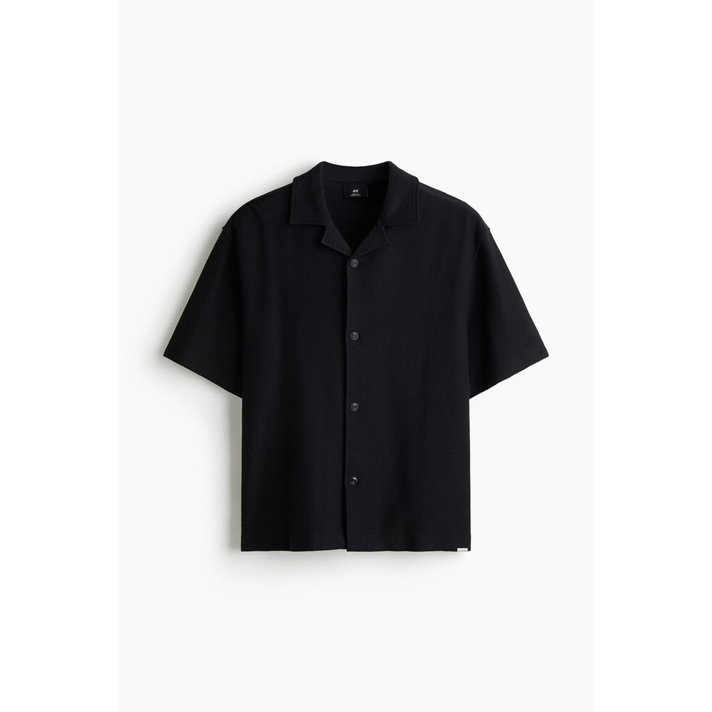 H&M(เอชแอนด์เอ็ม) เสื้อเชิ้ต Resort แบบหลวมพิมพ์ลายด้านในสัมผัสนุ่ม ผู้ชาย 1261704_2 - รูปที่ 2