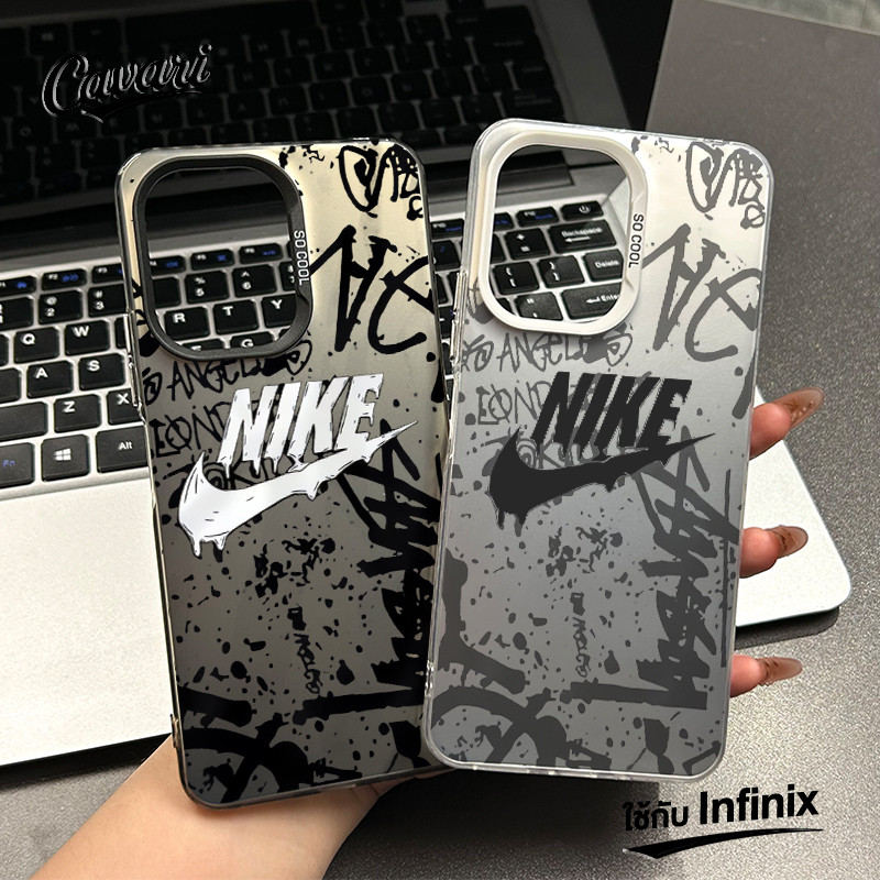 เคสโทรศัพท์ Infinix Smart 8 7 6 8Plus Spark GO 2024 20 20C 20Pro Hot 30i 40i 40 20 Play Camon 20 Note 40 Pro ไนก์กราฟฟิท
