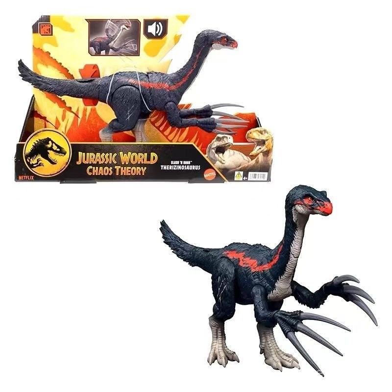 ของแท้ Mattel Jurassic World Sound Effect Attack Sickle Dragon Sound Effect ไดโนเสาร์รุ่นของเล่นเด็ก