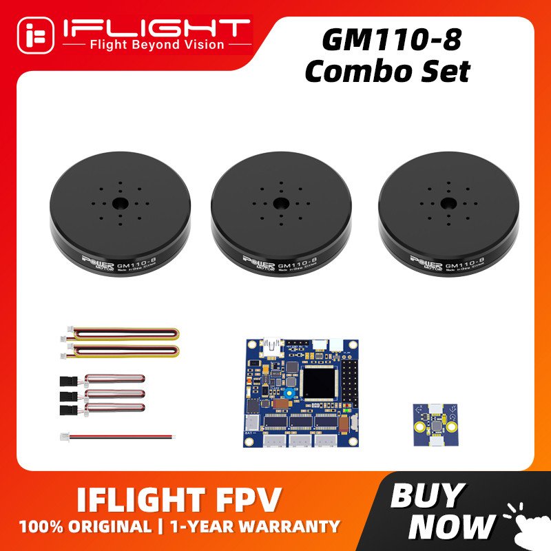 IFLIGHT GM110-8 มอเตอร์กิมบอลไร้แปรงถ่าน AS5048A เหมาะสําหรับ SLR gimbal การถ่ายภาพทางอากาศ