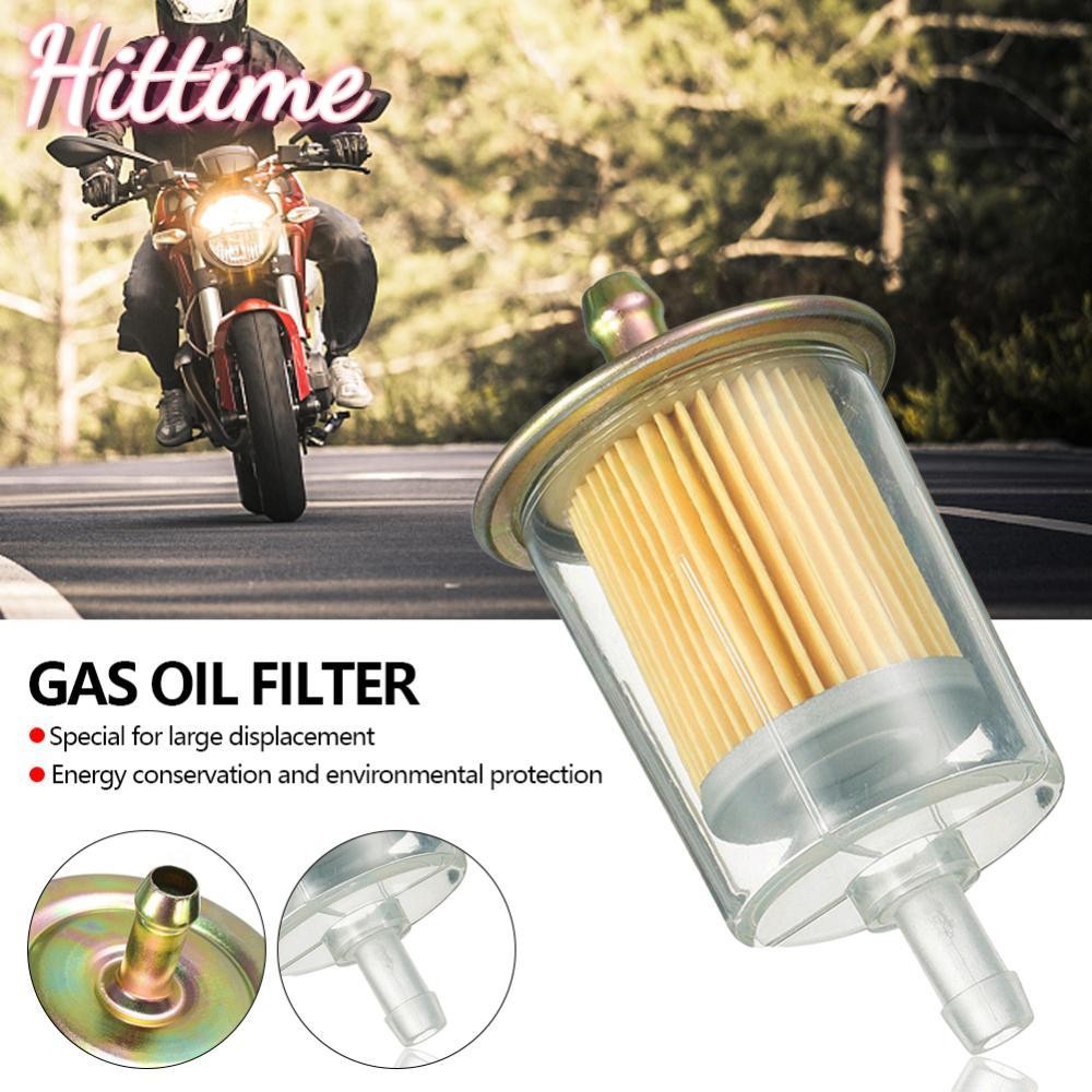 HITTIME 1 PC รถจักรยานยนต์ Petrol แก๊สการใช้กรองน้ํามันสําหรับสกู๊ตเตอร์ Moped สกู๊ตเตอร์ Dirt Bike 