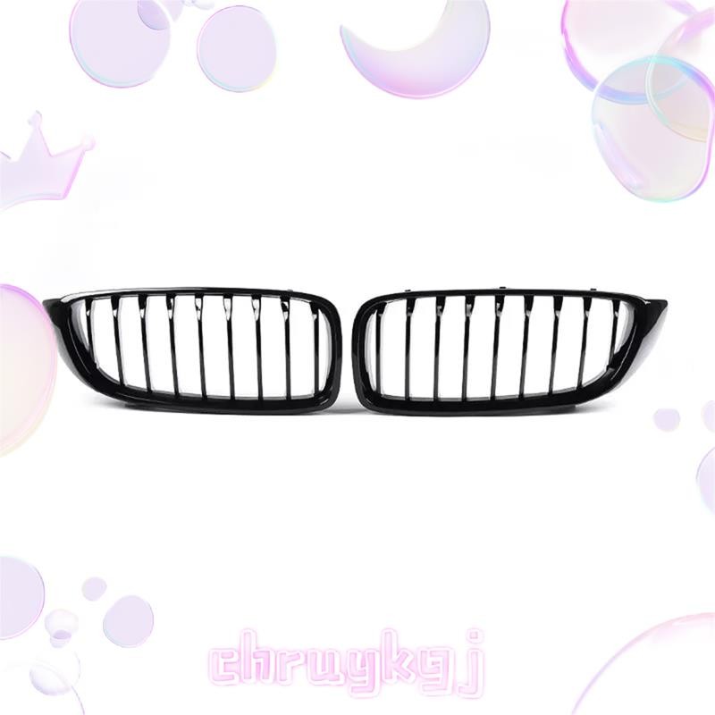 ด้านหน้าคู่ Kidney Grille Glossy สีดําสําหรับ F32 F33 F36 F82 F83 2014-2020 chruykgj.th