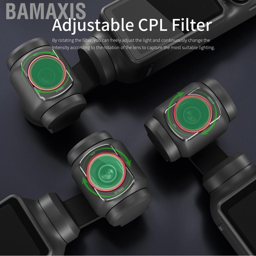 Bamaxis BAMAXIS-TH STARTRC 1.9 มม. ตัวกรอง CPL SLIM SLIM 0.62 x 0.86IN โพลาไรเซอร์สแควร์แก้วออพติคอล