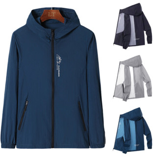 LEO.MAN เสื้อคลุมกันแดดกันลม ผ้าร่ม ใส่ได้ทั้งชายเเละหญิง รุ…