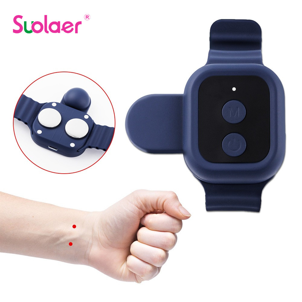 Suolaer Anti Nausea สายรัดข้อมือสําหรับผู้ใหญ่และเด็กนวดกดจุด Nausea บรรเทาการเดินทาง