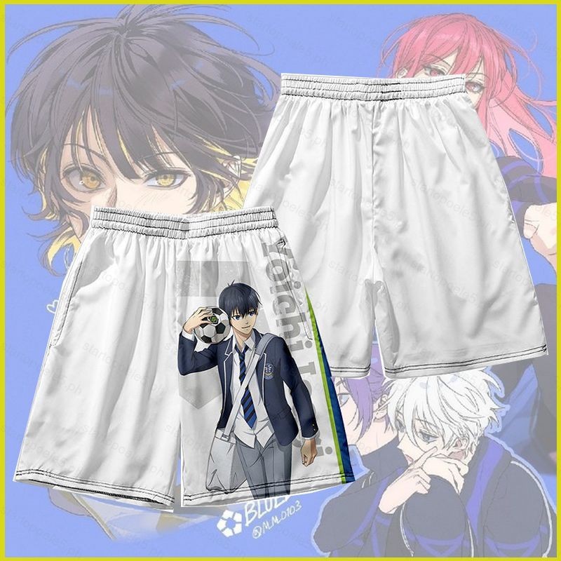 กางเกงขาสั้นคอสเพลย์ 3D สีฟ้า สำหรับฤดูร้อน แบบ TS5