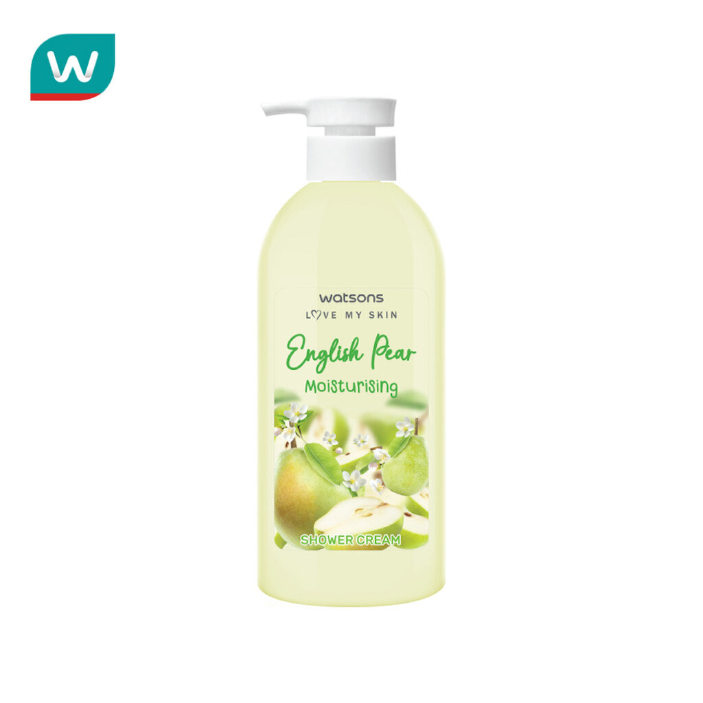 Watsons วัตสัน อิงลิช แพร์ มอยซ์เจอไรซิ่ง ชาวเวอร์ ครีม 450มล.