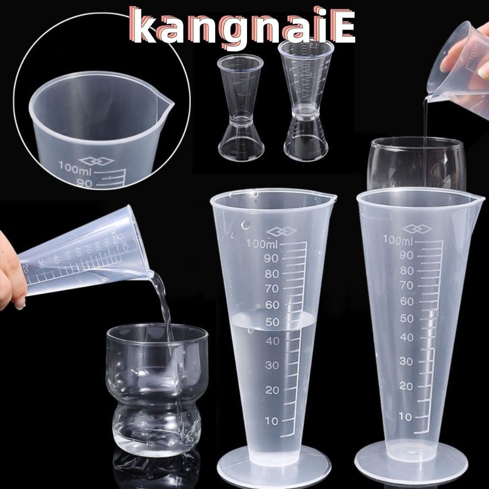 KANGNAI ถ้วยลูกฟูกพลาสติก, 25/50/100/250/500ml ถ้วยตวงของเหลวความจุขนาดใหญ่, อุปกรณ์เสริม PP Stackable อุปกรณ์ครัวปรุงรสถ้วยตวง