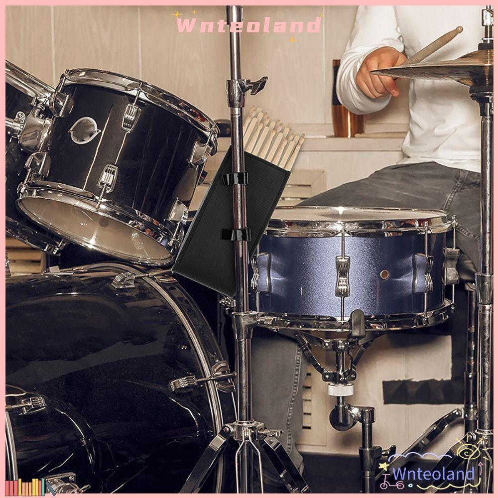 WNTEOLAND Drum Sticks Bag,ทนทานUniversal Drumstick Holder,เครื่องดนตรีQuick Release Adjustable Drum 