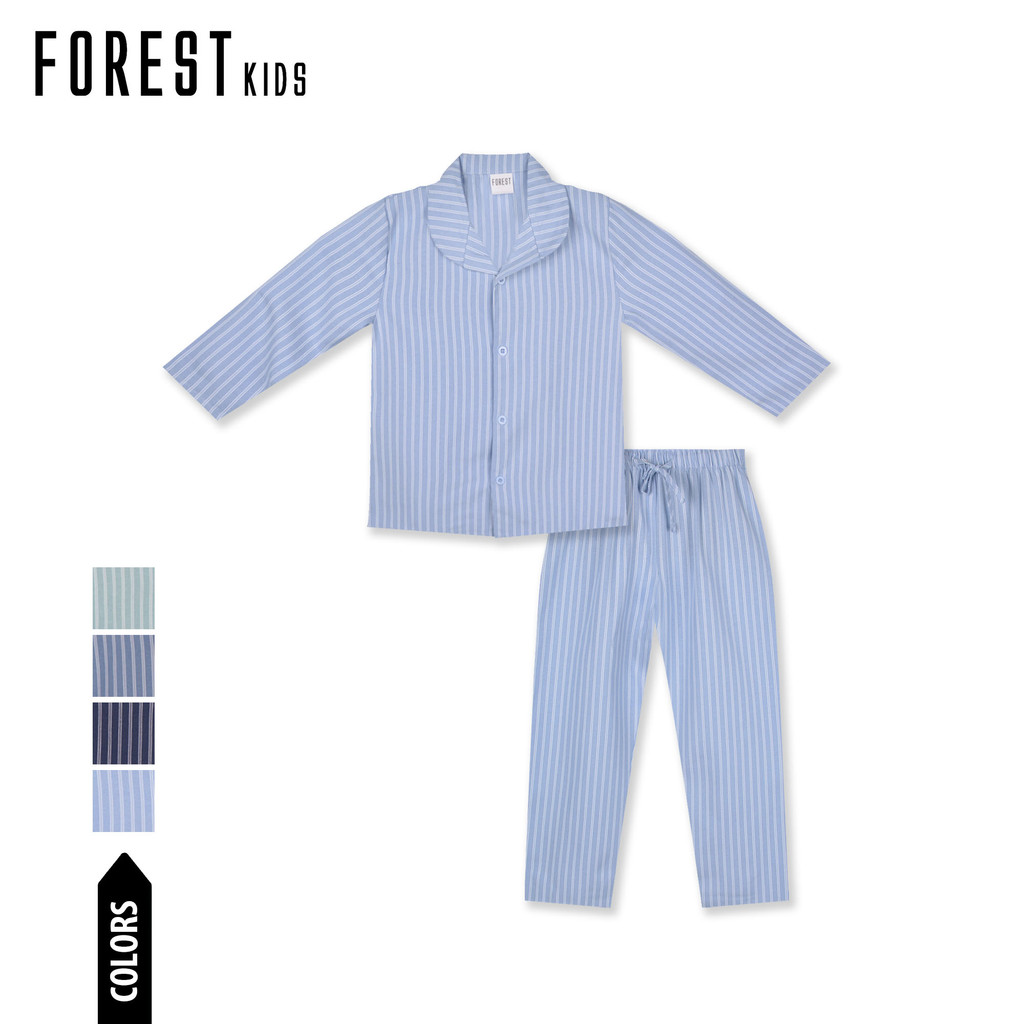 ชุดนอนป่า Panjang Budak (1 ชิ้น) Forest Kids ผ้าฝ้ายลินิน แขนยาว กางเกงขายาว Seluar-FPJ0026LL