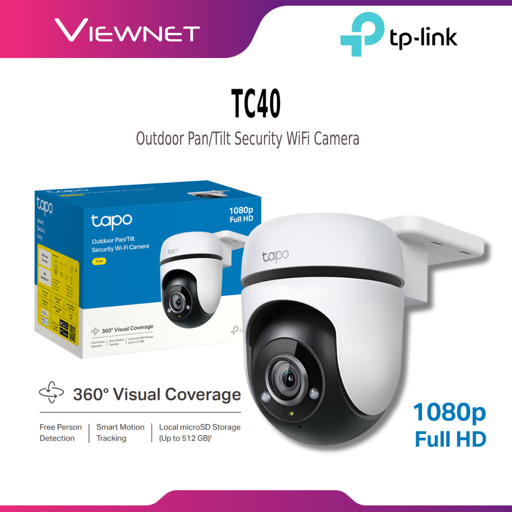 TP-LINK TC40 FULL HD 1080P / TC41 2K / TC42 2K QHD 4MP / TC43 3K 5MP OUTDOOR PAN/TILT HOME SECURITY 