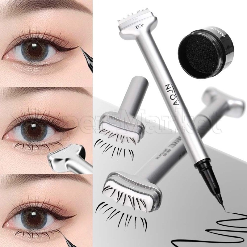 [ แนะนํา ] แสตมป์ขนตาล่าง AOJN - ซีลขนตาปลอม - อายไลเนอร์ - Inkpad - Eyelash Extension - DIY, กันน้ํา, ติดทนนาน, แบบพกพา - อุปกรณ์ช่วยขนตา - เครื่องมือแต่งหน้า