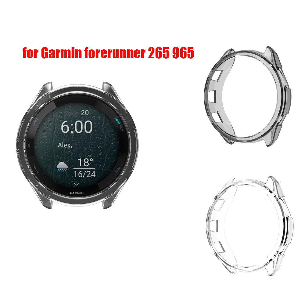 Soft TPU โปร่งใสป้องกันกรณีฝาครอบป้องกันกรอบกันชนสําหรับผู้เบิกทาง Garmin 265 965
