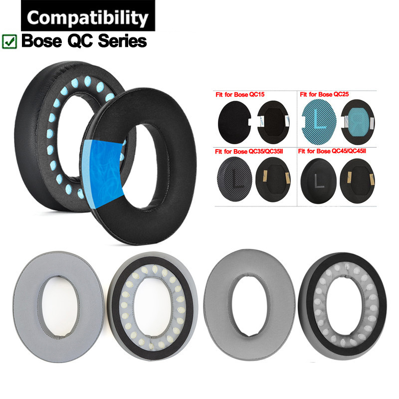 1 คู่ Cooling Gel Earpads สําหรับ Bose QC45 QC35 II QC25 QC15 QC2 AE2 หูฟังแผ่นรองหูฟังเบาะฟองน้ําชุดหูฟัง Earmuffs