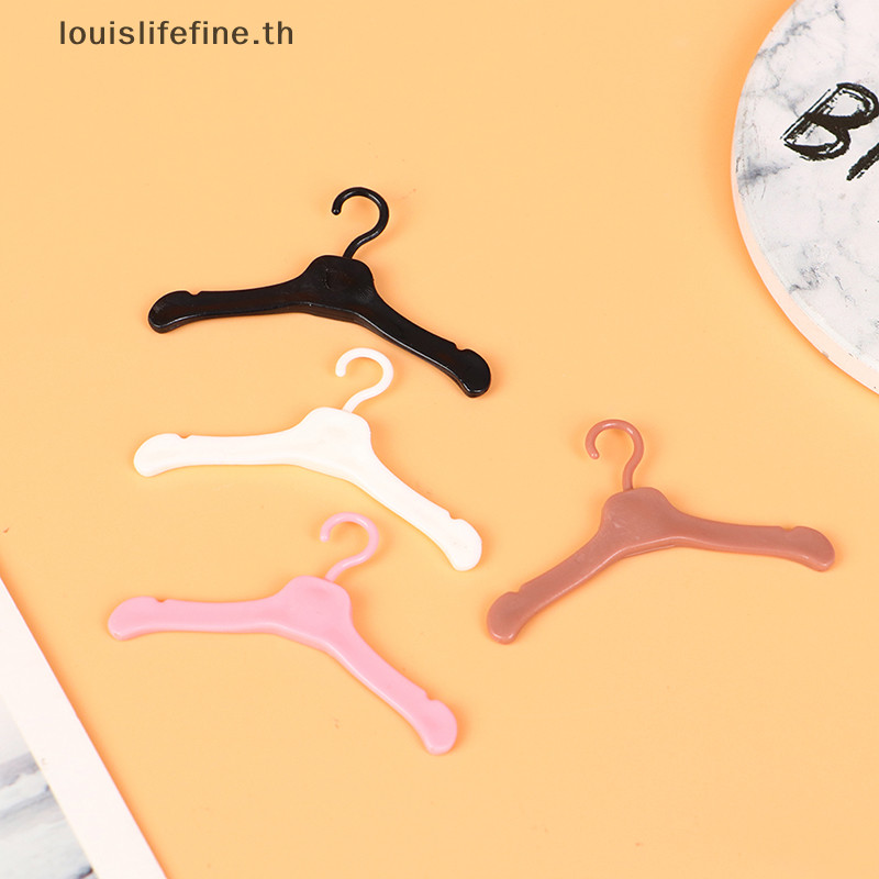 Louislifefine 10 ชิ้นไม้แขวนเสื้อน่ารักมินิน่ารักตู้เสื้อผ้าชุดเสื้อผ้าพลาสติกอุปกรณ์เสริมใหม่