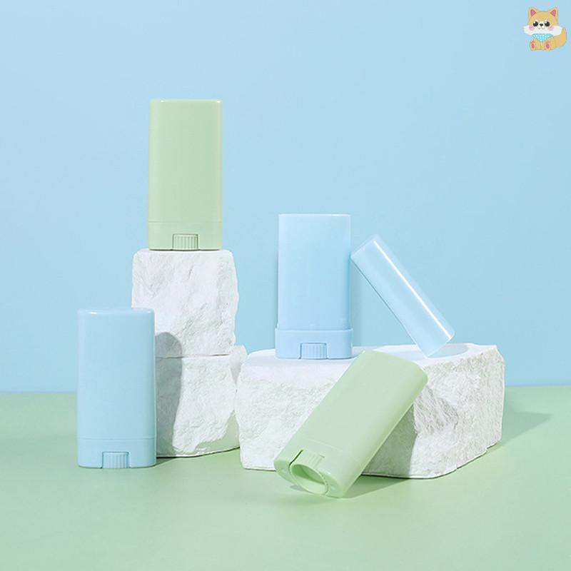 [VI] Antiperspirant Tube Oval Lip Balm Tubes พร้อมฝาปิดพลาสติก Lip Balm Tubes ภาชนะบรรจุที่ว่างเปล่า 15g Chap Tubes TH