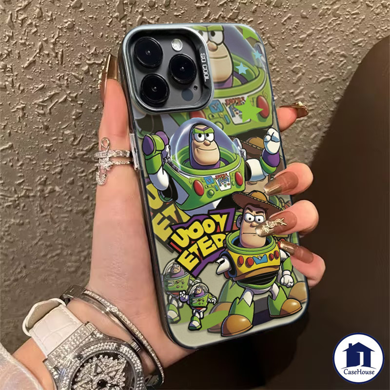 เคส IMD ชุบ Buzz Lightyear น่ารักสำหรับ VIVO Y17s Y20 Y27s Y21 Y27 Y21s Y36 Y15s Y22s Y12i Y16 Y35 Y31 Y91 Y15 Y17 Y12s