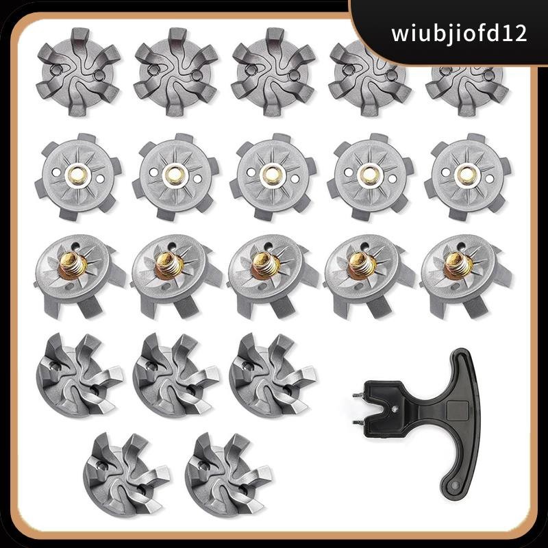 ใหม่สต็อก20Pcs รองเท้ากอล์ฟ Spikes เปลี่ยน,รองเท้ากอล์ฟ Cleats กับ Golf Cleats Spanner Golf Cleats อะไหล่อุปกรณ์เสริม