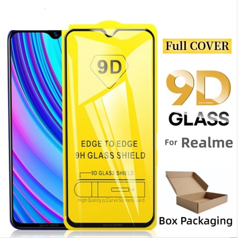9DกระจกนิรภัยRealme C11 C12 C15 C25 C21Y 5 5i 6i C3 10 5Pro C33 C20 C55 C53 C51 C20 C20A C21 C25Y C2