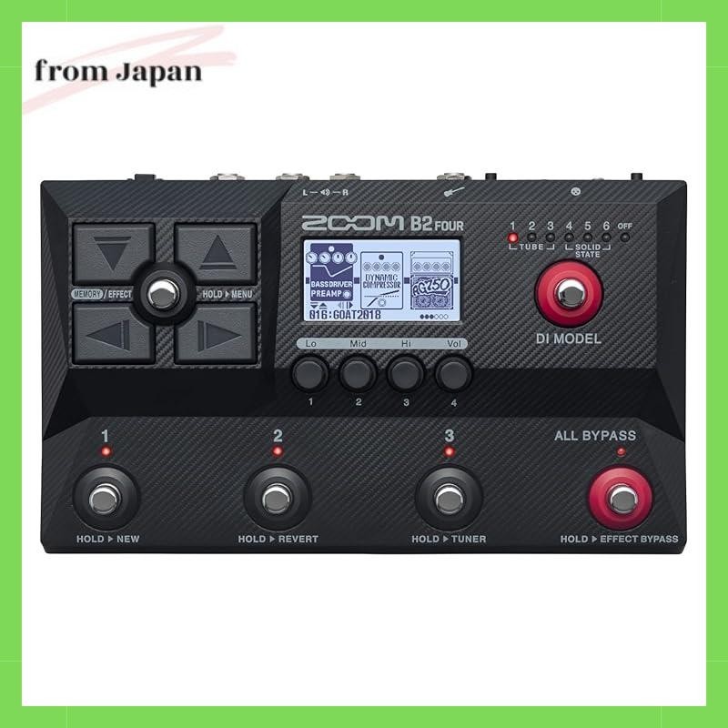 Zoom Bass Effects & Amp Emulator Multi-Layer Ir Function 2023 Release B2 Four
