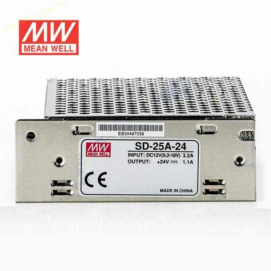 ✬MEAN WELL DC to DC 25W switching power supply SD-25A /25B/25C 5V 12V 24V low power