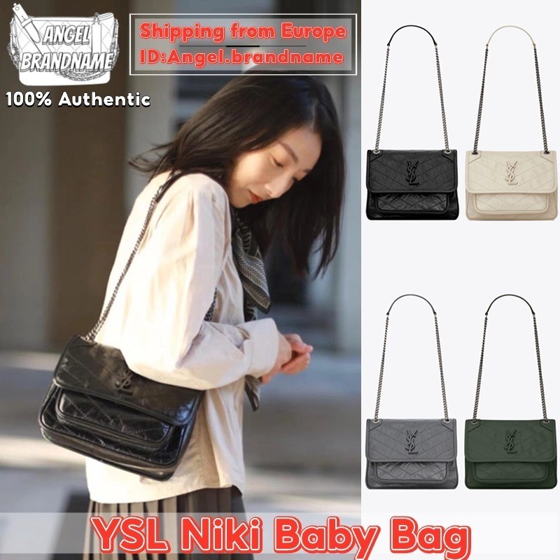 Yves Saint Laurent Saint Laurent/YSL Niki Baby Bag กระเป๋าผู้หญิง/กระเป๋าสะพาย