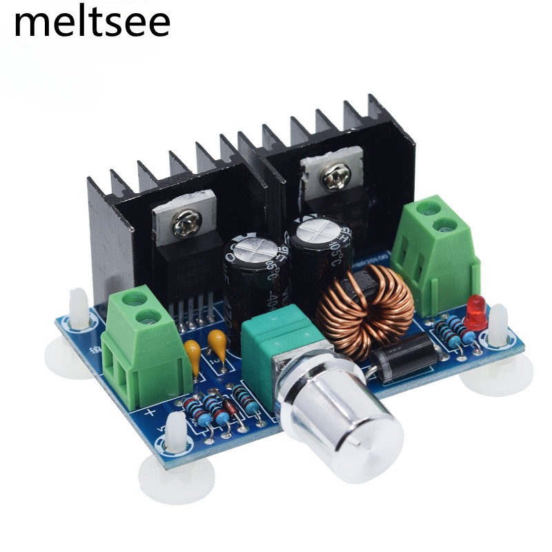 Xh-m401 DC-DC Step Down Buck Converter โมดูล XL4016E1 PWM ปรับ 4-40V ถึง 1.25-36V ขั้นตอนลงบอร์ด 8A 200W