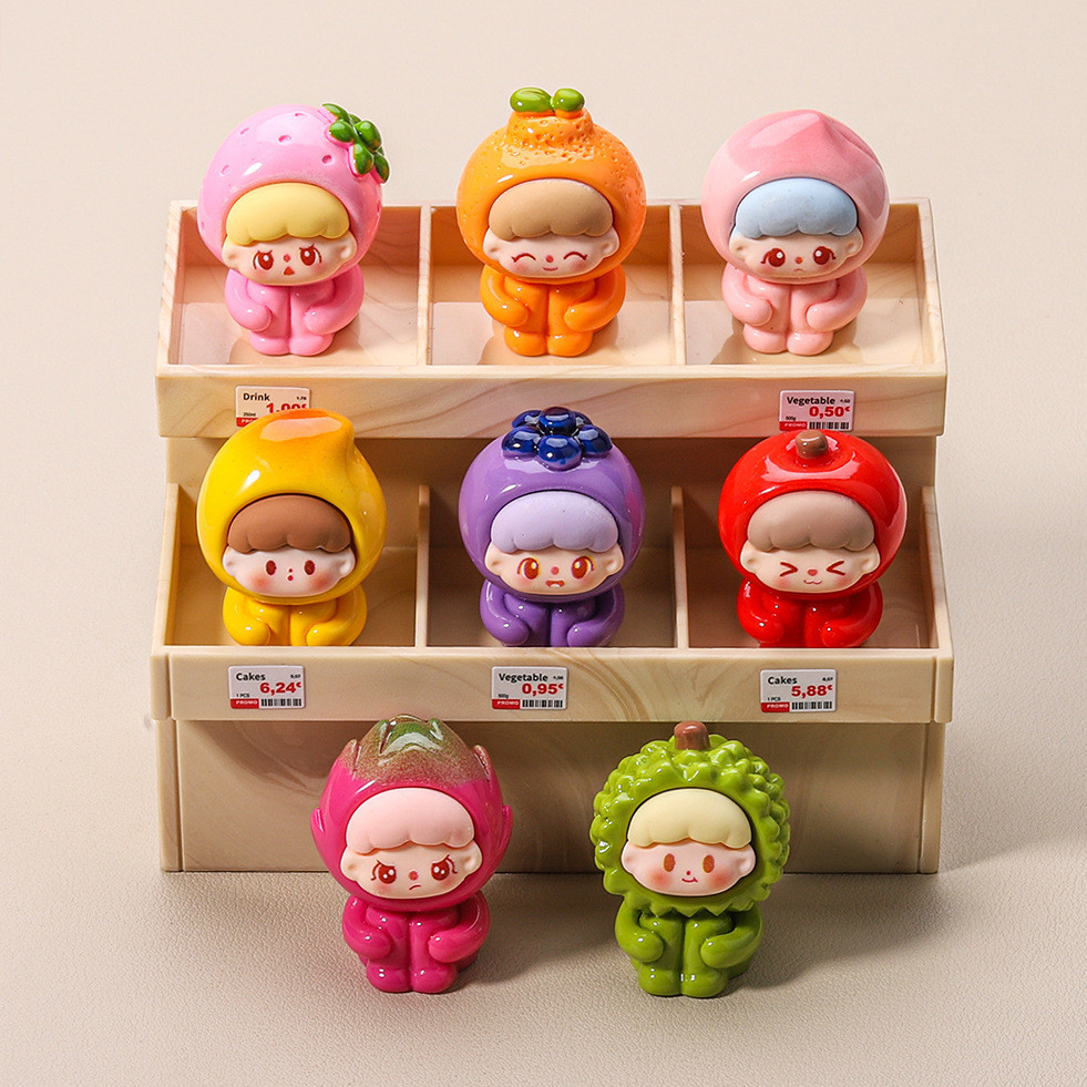8 ชิ้นผลไม้น่ารัก Baby 3D เรซิ่น Charms สําหรับ DIY (4-344