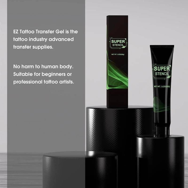 Tattoo Stencil Gel 3.2OZ Mild Skin Friendly Tattoo Transfer Gel Tattoo Skin Solution Gel Stencil Stu