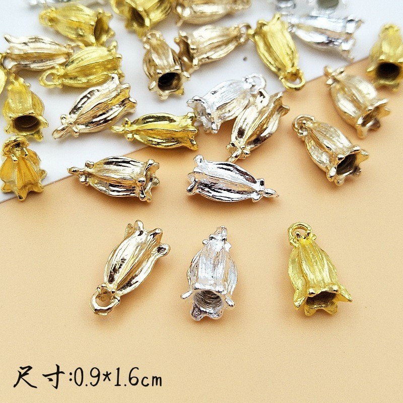 50ชิ้นโลหะผสมดอกไม้หน่อดอกไม้จี้ทําเองเครื่องประดับอุปกรณ์เสริมจี้อุปกรณ์ผมวัสดุที่ทําด้วยมือขายส่ง ราคา ถูกที่สุด ดีลบีเคเค แกลเลอรีภาพที่ 7