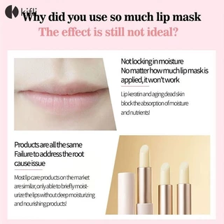 kifli.thFadingเมลานิน Lip Balm Moisturizing Brightening Lip Mask Anti Cracking Care Lip Mask-KI