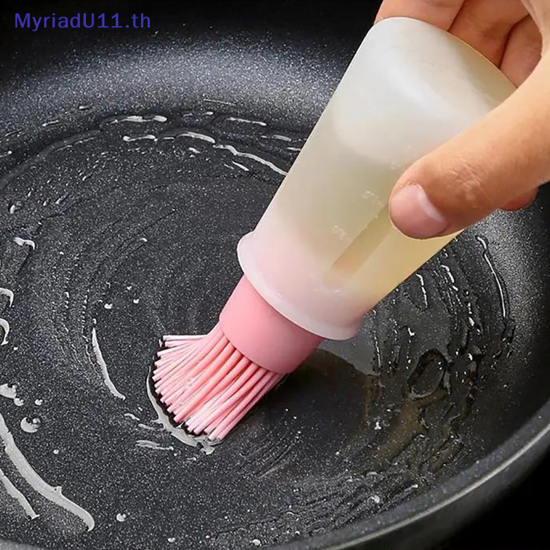 Myriadu ซิลิโคนขวดน้ํามันแปรงขวดจ่ายน้ํามันแปรงบาร์บีคิวทนอุณหภูมิสูง Basg แปรงครัวเครื่องมือบาร์บีคิว TH