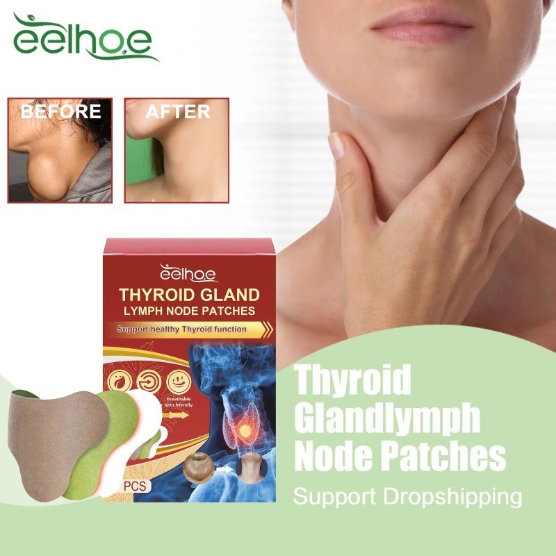 Thyroid Gland Lymph Node พลาสเตอร์คอ Thyroiditis Treatment Goiter บรรเทาอาการปวดคอ Lymph Anti-Swelli