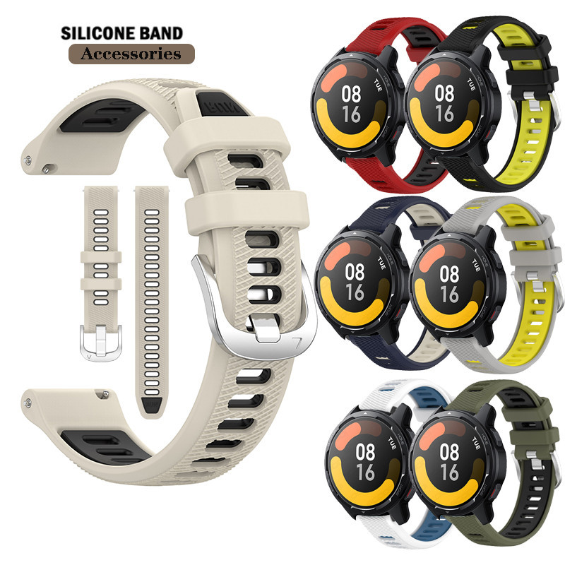 22 มม.สายนาฬิกา Run สายซิลิโคนสําหรับ Xiaomi Watch S3 / S2 / S1 / Colro 2 / Mibro X1 / Mibro A1