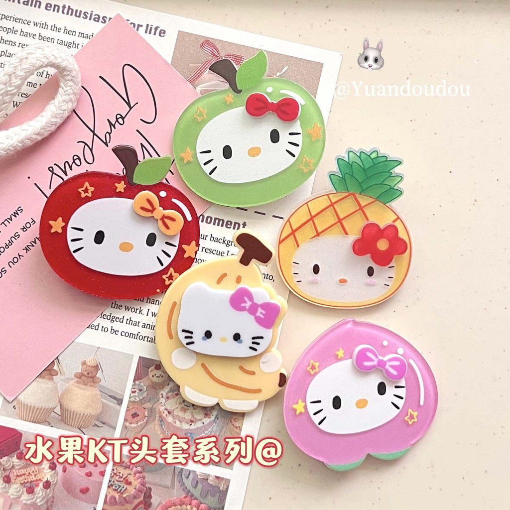 ชุดผลไม้ใหม่ Kt Cat Hairpin น่ารัก Ins การ์ตูน Bangs คลิปเหมาะสําหรับของขวัญวันเกิดเหมาะสําหรับนักเรียนหญิง Y2K