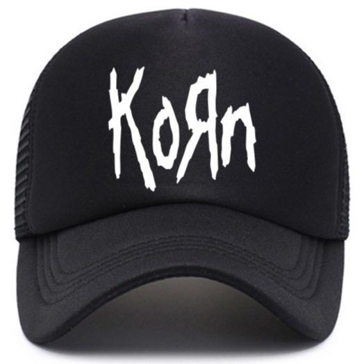 หมวกเบสบอล Korn วงร็อค ตาข่าย คุณภาพดี สไตล์ trucker