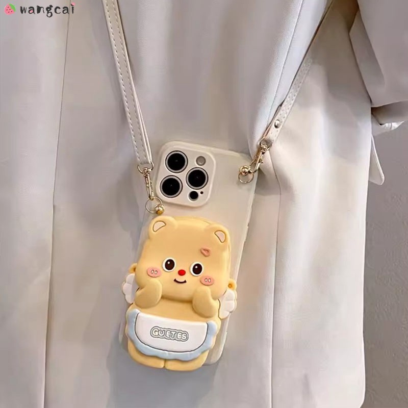 สําหรับ Xiaomi Poco M6 M4 M3 Pro M5 M5s 4G 5G เคสโทรศัพท์ Butter Bear กบ Mickey Minnie ไดโนเสาร์หมูสีชมพูน่ารักการ์ตูนกระเป๋าสตางค์กระเป๋าเหรียญแพคเกจคลิปสล็อต Soft Casing Case Cover