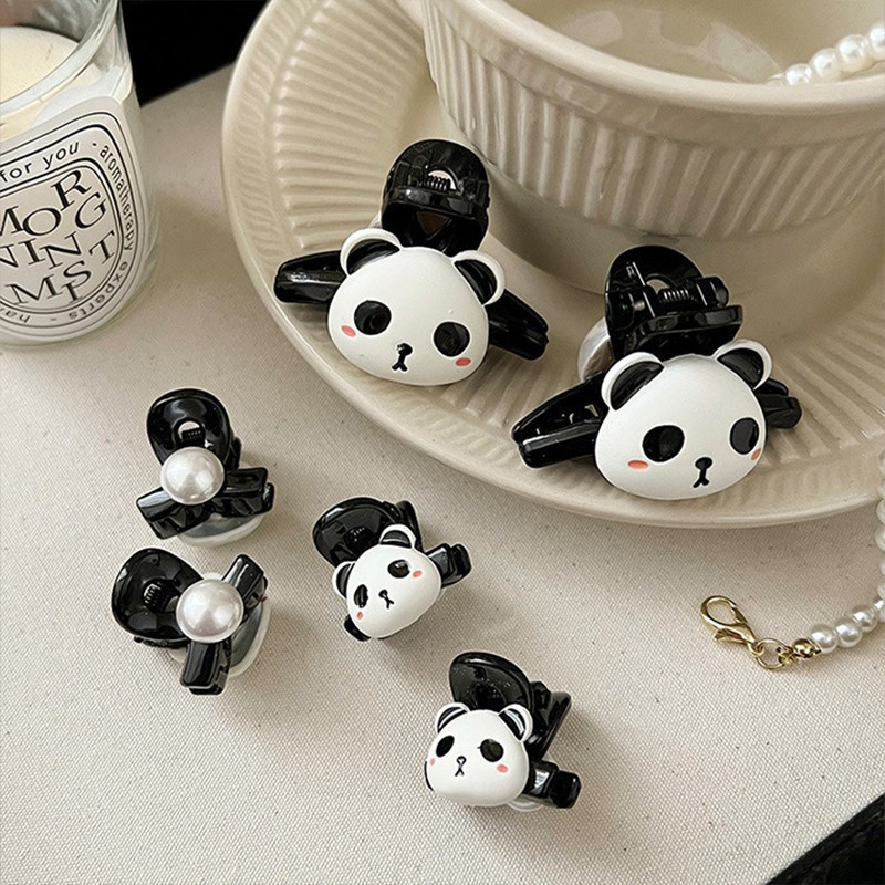 ในไทย💖กิ๊บติดผมPandaลายการ์ตูนน่ารักสไตล์เกาหลีแฟชั่นขนาดเล็กด้านหลังศีรษะสําหรับนักเรียนหญิงเครื่องประดับผม