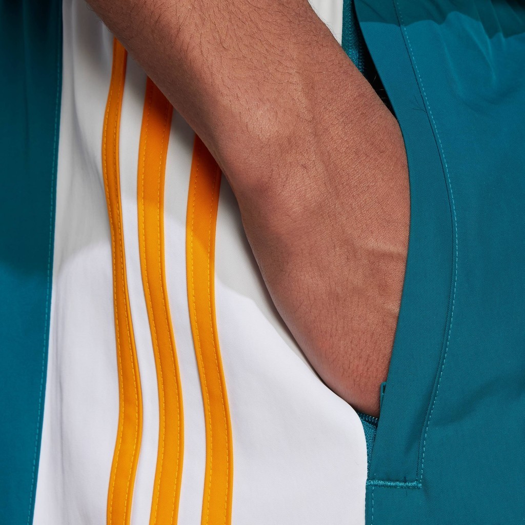 adidas ไลฟ์สไตล์ กางเกงขาสั้น Adibreak ผู้ชาย สีเทอร์คอยส์ IW5814 ราคา ถูกที่สุด ดีลบีเคเค แกลเลอรีภาพที่ 8