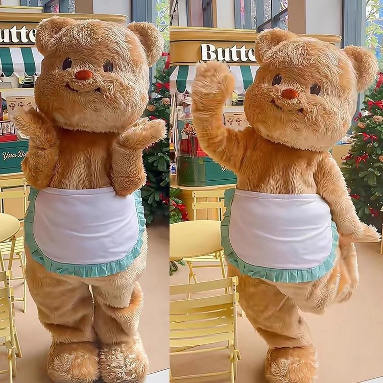 🔥พร้อมส่ง🔥Butter Bear บัตเตอร์แบร์ ชุดมาสคอต ของเล่นบทบาทสมมุติ  บัตเตอร์หมีเสื้อผ้าตุ๊กตา 160-180cm