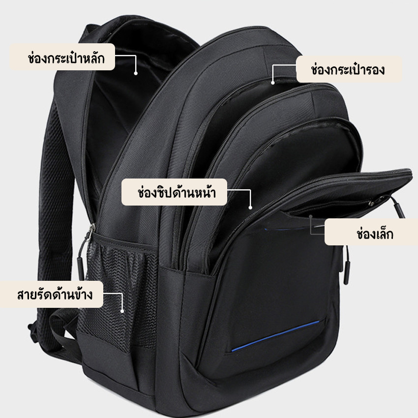 feiyana-กระเป๋าสะพายหลัง กระเป๋าใส่โน๊ตบุ๊ค ผ้าอ็อกฟอร์ด LX-6303