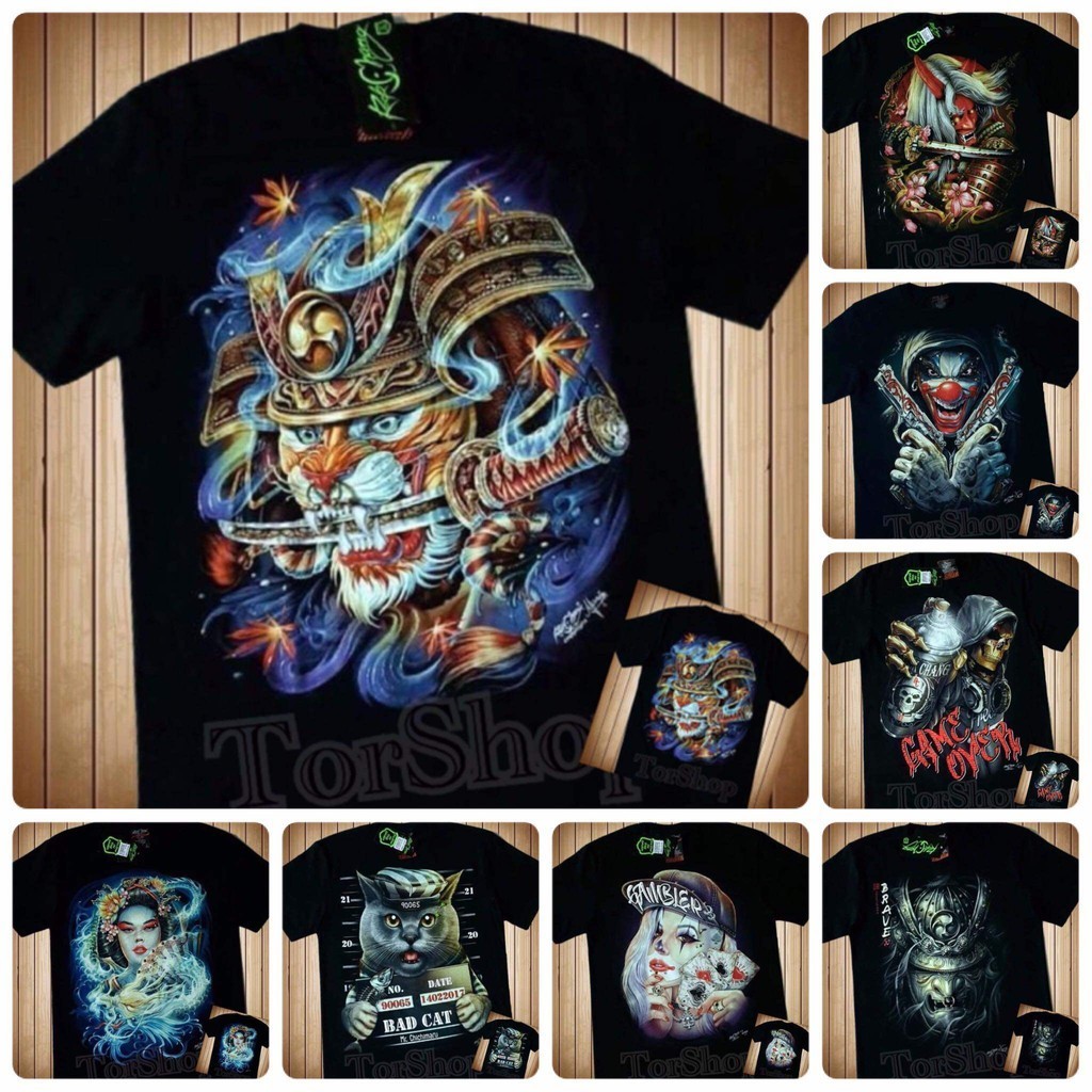 ROCK CHANG T-Shirt 3D - 4D งานจิว ความชัดระดับHD เสื้อเรืองแสง (ไซส์ยุโรป) เสื้อทรงเอ เสื้อทรงซ้อ เส