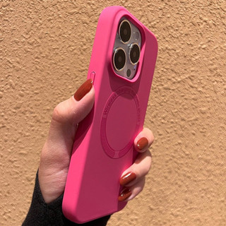 ทรายแม่เหล็ก PowderLiquid ซิลิโคนเคสโทรศัพท์สําหรับ iPhone 15 Pro Max 15 Pro 15 14 13 12 11 Pro Max ครอบคลุมเต็มรูปแบบกันกระแทกนุ่ม
