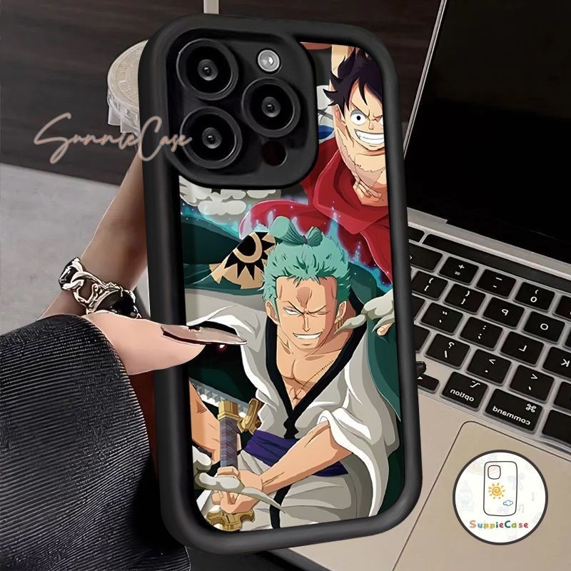 ภาพเคลื่อนไหวเจ๋ง One Piece การ์ตูนดูเดิล เคส Redmi 10C 10A 12C 13C 9T 12 A1 Note 12 13 11 10 8 Pro 9 11s 10s POCO M3