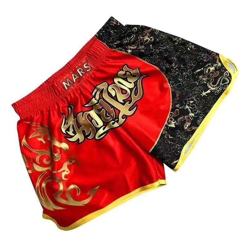 สินค้าใหม่พร้อมสต็อกมวยไทยกางเกงขาสั้นต่อสู้mma Sanda UFCการฝึกอบรมต่อสู้กีฬากางเกงออกกําลังกายTianneiกางเกงชกมวยการปรับแต่ง20240806