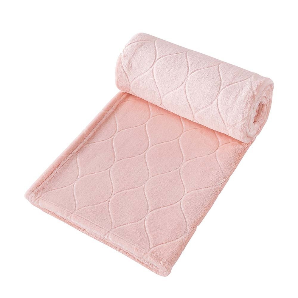 Ghouse Online TRUFFLE ผ้าห่ม รุ่น LAMAE-03 ขนาด 150x200x0.5 ซม. สีชมพูอ่อน สินค้าขายดี!
