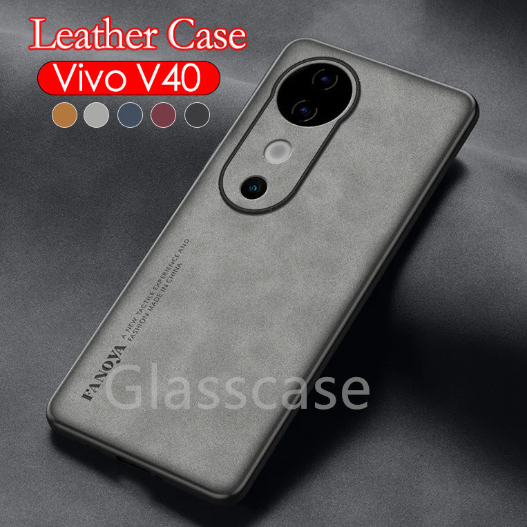 Vivo V40 ProปลอกสําหรับVivo V40 pro V40pro VivoV40 VivoV40pro 5G 2024 หนังแกะหนังโทรศัพท์กรณีเลนส์ป้องกันแฟชั่นปลอกกันกระแทกนุ่มกลับกรณีฝาครอบ