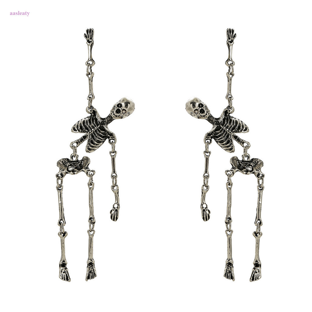 Ghost Stud ต่างหู Punk Retro ฮาโลวีน Skull Skeleton Drop ต่างหู Elegant Party ประณีตสําหรับผู้หญิงสาวเครื่องประดับ Accies ของขวัญอเนกประสงค์ Gothic แฟชั่น