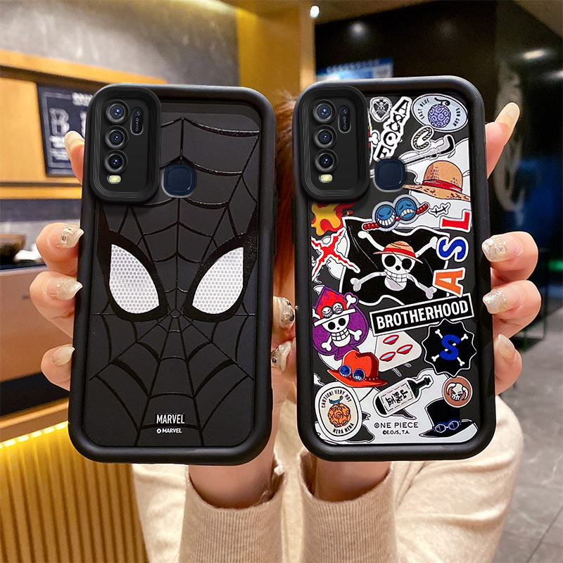 เคส vivo y50 เคสโทรศัพท์ One Piece Spider-Man สําหรับ vivo y50 case vivo y30 y30i case น่ารัก