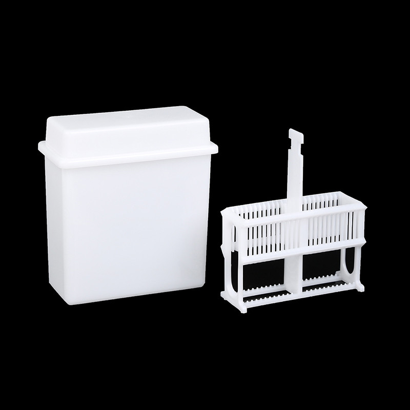 Hcth 24 Slots Staining Jar Rack สําหรับกล้องจุลทรรศน์สไลด์,Slides Staining Rack ชุดจานร้อน